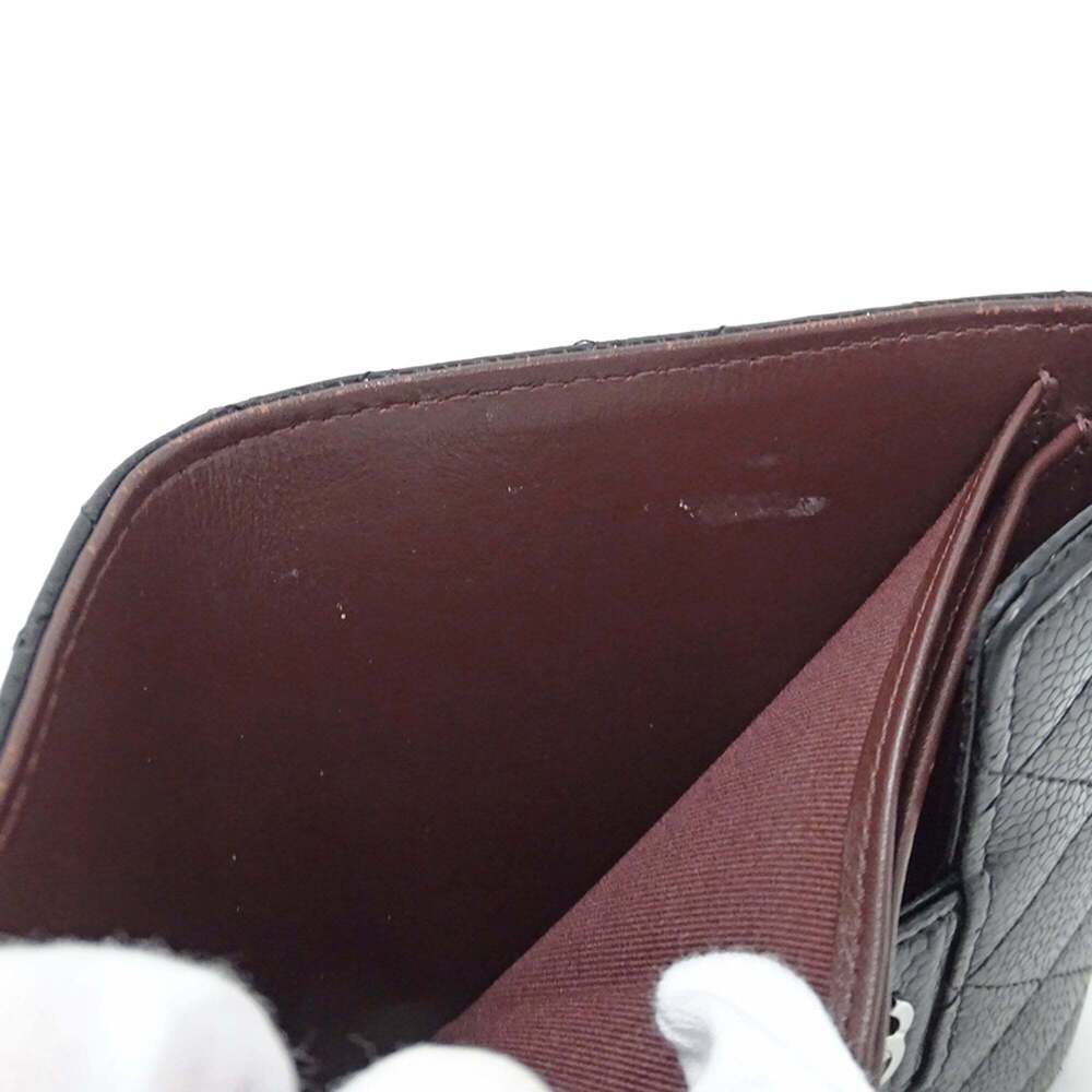 CHANEL Authentic Black Caviar Leather Wallet - Picture 10 of 15